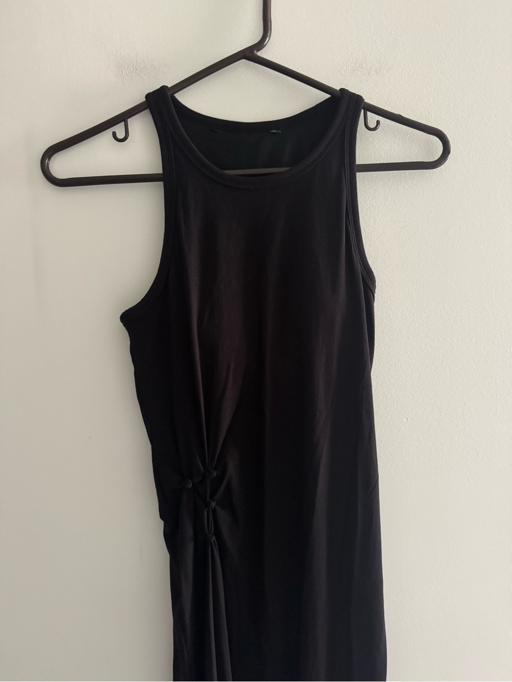Athleta Black Sleeveless Knot-Detail Maxi Dress - Picture 2 of 7